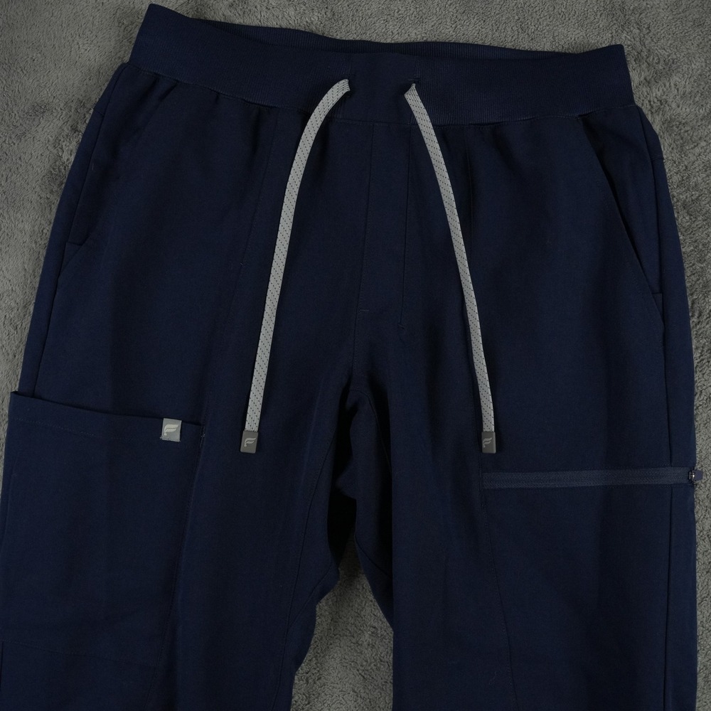 Fabletics All-Shift Scrub Jogger Mens M Navy Blue Cargo Pocket Performance Medic